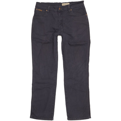 Wrangler Texas Men Navy Straight Regular Stretch Jeans W33 L30