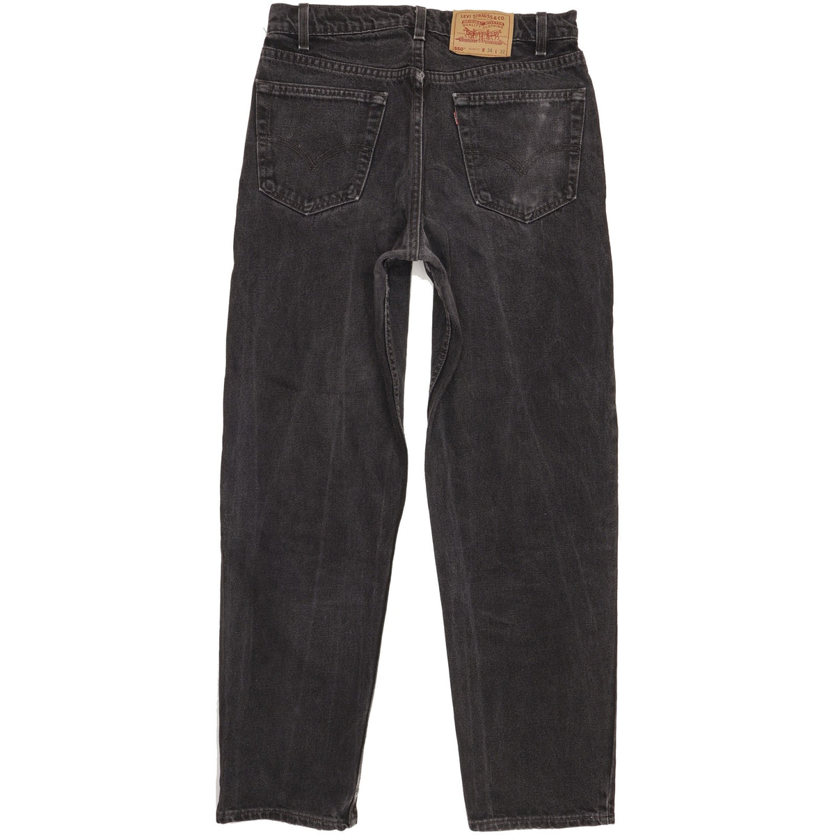 Levi's 550 Made in USA Men Black Straight Relaxed Jeans W33 L32