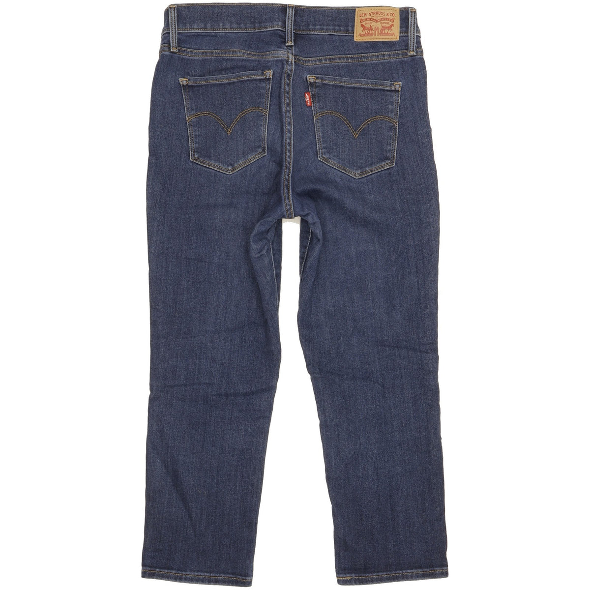 Levi's Women Blue Skinny Slim Cropped Stretch Jeans W28 L30