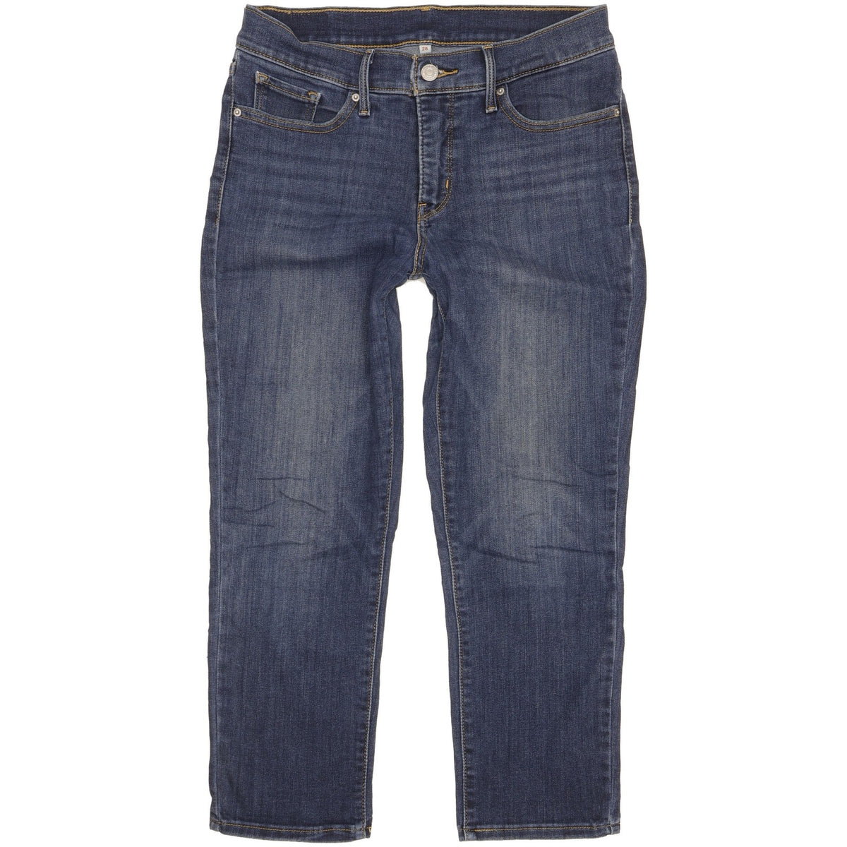 Levi's Women Blue Skinny Slim Cropped Stretch Jeans W28 L30
