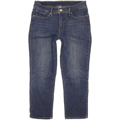 Levi's Women Blue Skinny Slim Cropped Stretch Jeans W28 L30