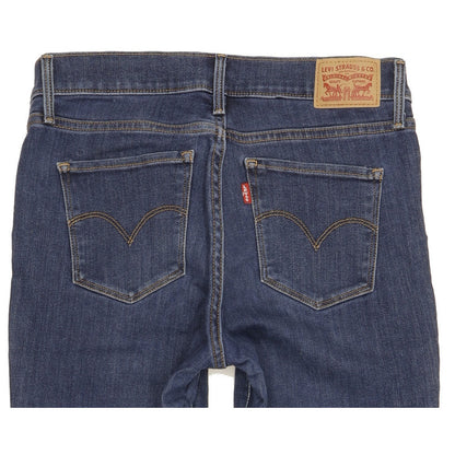 Levi's Women Blue Skinny Slim Cropped Stretch Jeans W28 L30