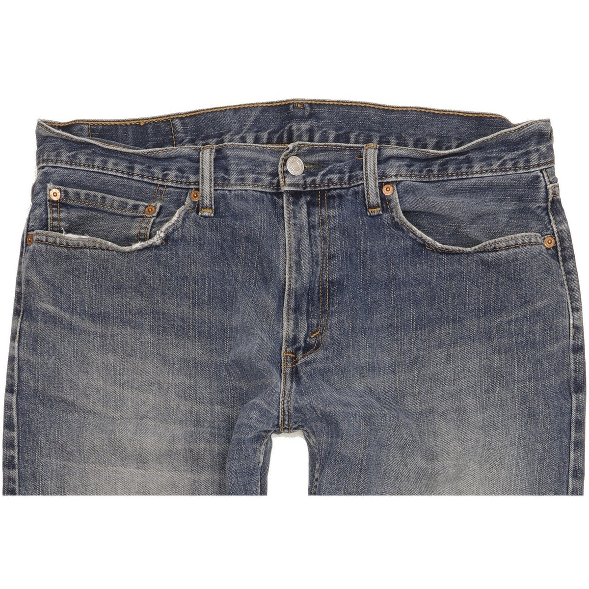 Levi's 504 Men Blue Straight Regular Jeans W34 L31
