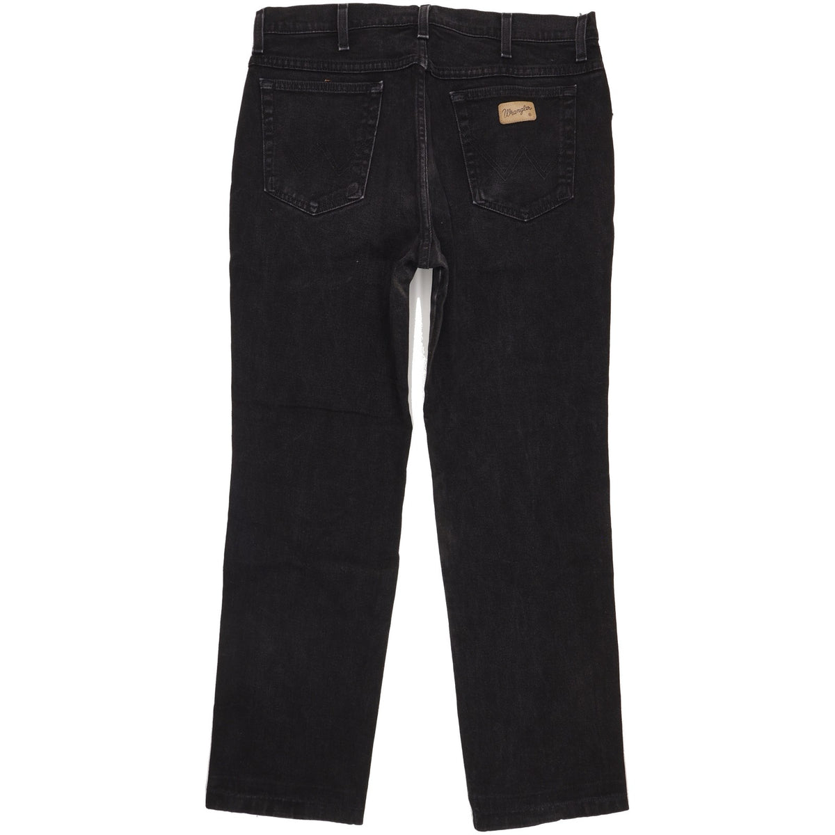 Wrangler Texas Men Black Straight Regular Stretch Jeans W38 L30