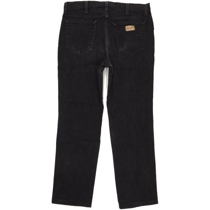 Wrangler Texas Men Black Straight Regular Stretch Jeans W38 L30