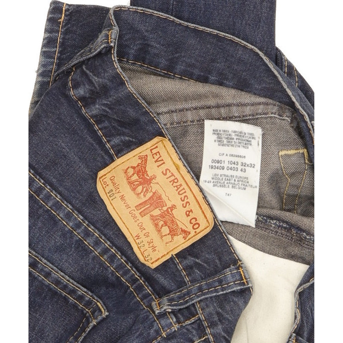 Levi's 901 Men Blue Straight Regular Jeans W32 L31