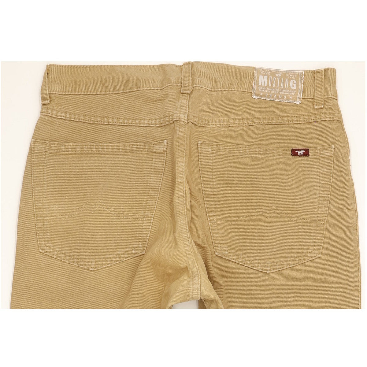 Mustang Men Beige Straight Regular Jeans W34 L32