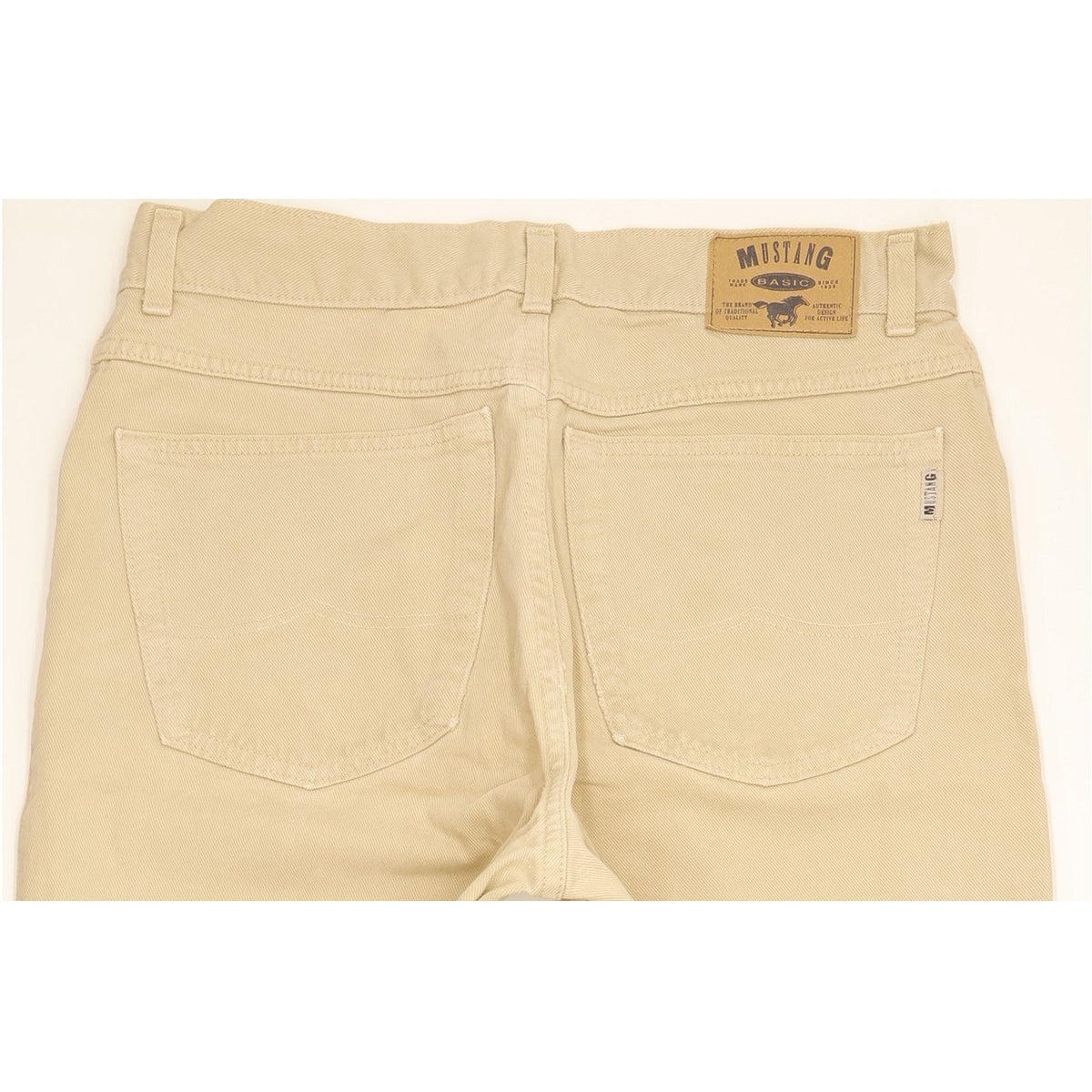 Mustang Men Beige Straight Regular Jeans W34 L34