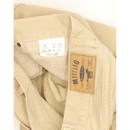 Mustang Men Beige Straight Regular Jeans W34 L34