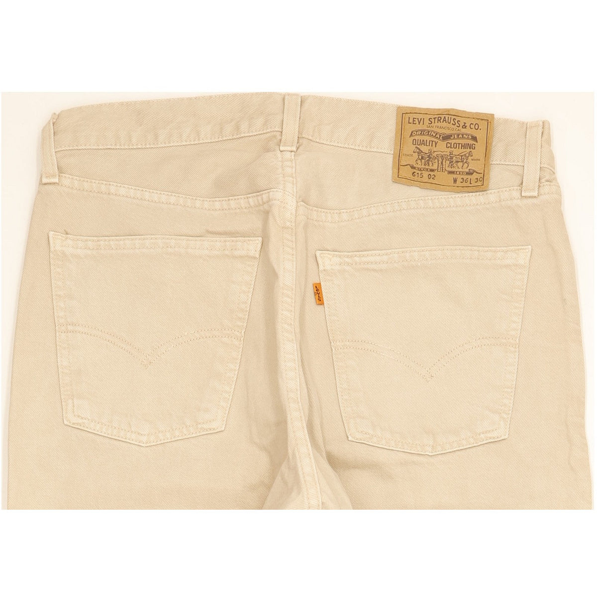 Levi's 615 Men Beige Straight Regular Jeans W35 L29