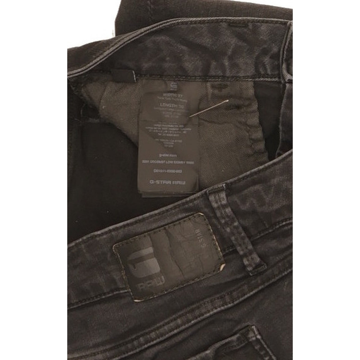 G-Star 3301 Deconst Women Black Skinny Slim Stretch Jeans W27 L27