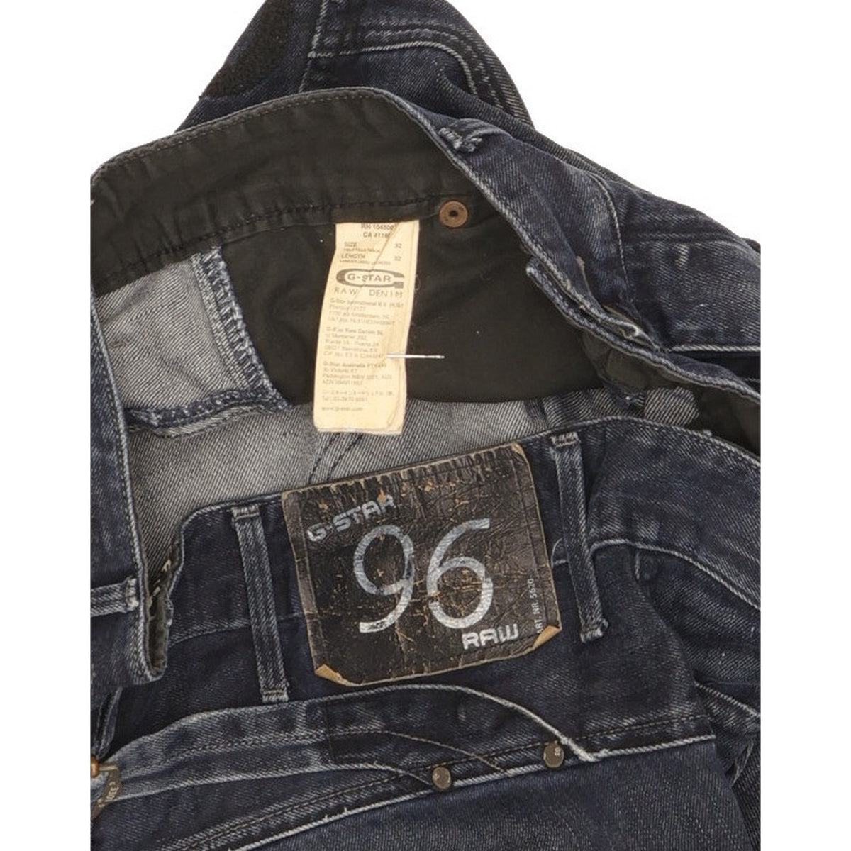 G-Star Elwood Heritage Men Blue Straight Regular Jeans W32 L31