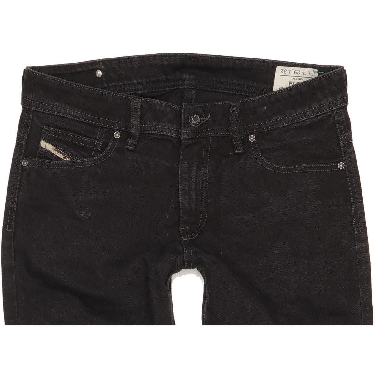 Diesel Floy Men Black Skinny Slim Stretch Jeans W29 L31