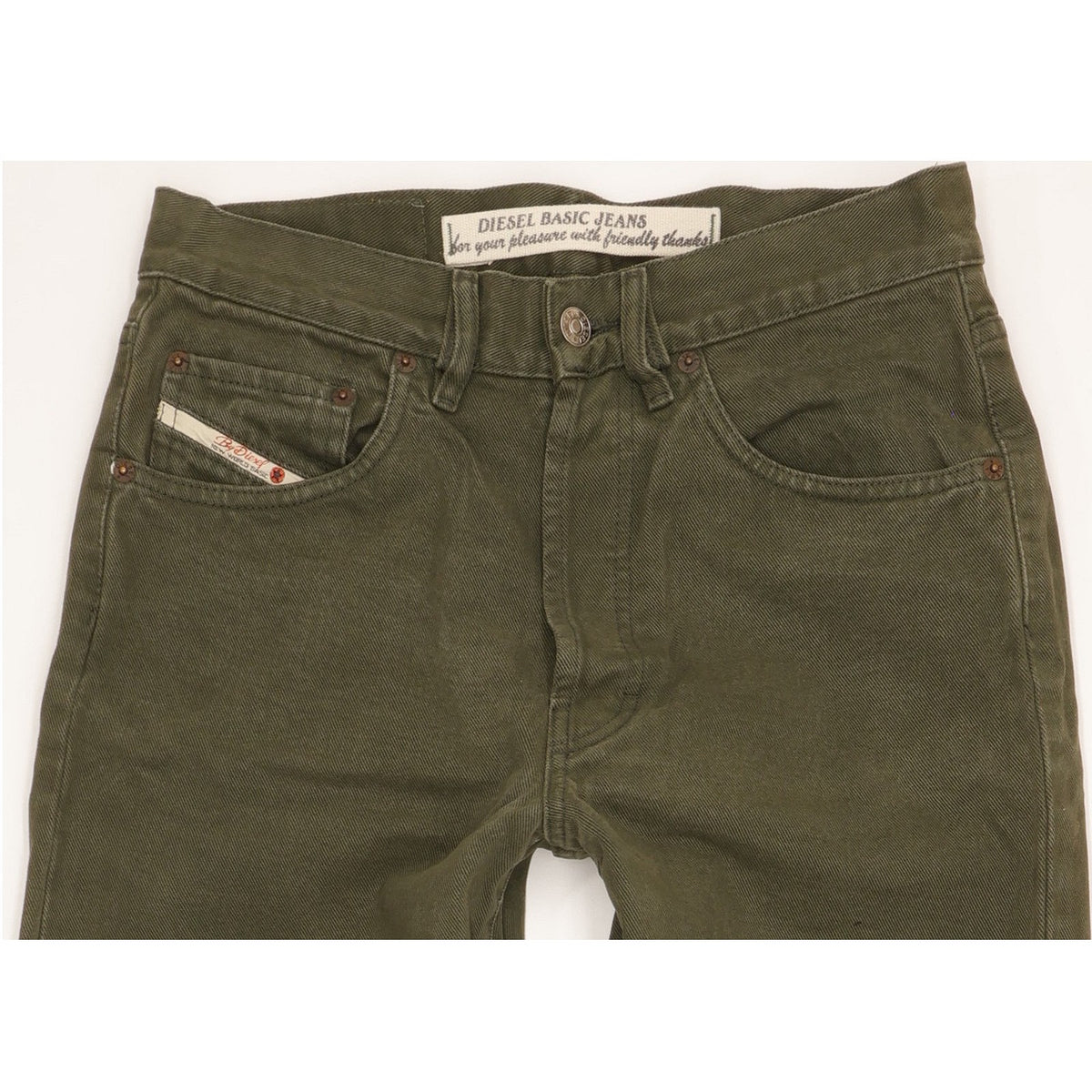 Diesel Men Green Straight Regular Jeans W30 L31