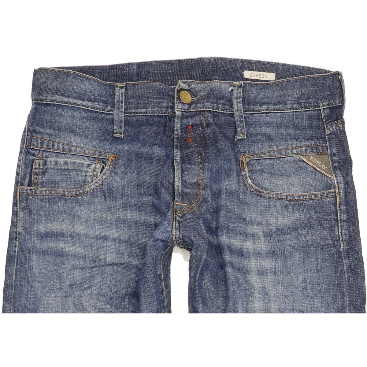 Replay Gybson Men Blue Straight Regular Jeans W31 L32