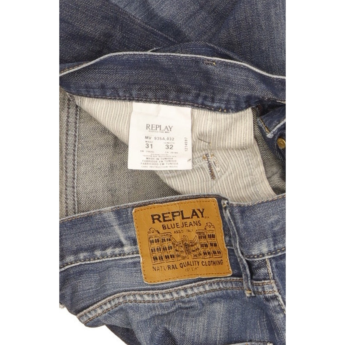 Replay Gybson Men Blue Straight Regular Jeans W31 L32