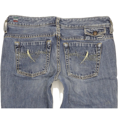 Diesel Bebel Women Blue Straight Slim Jeans W28 L32