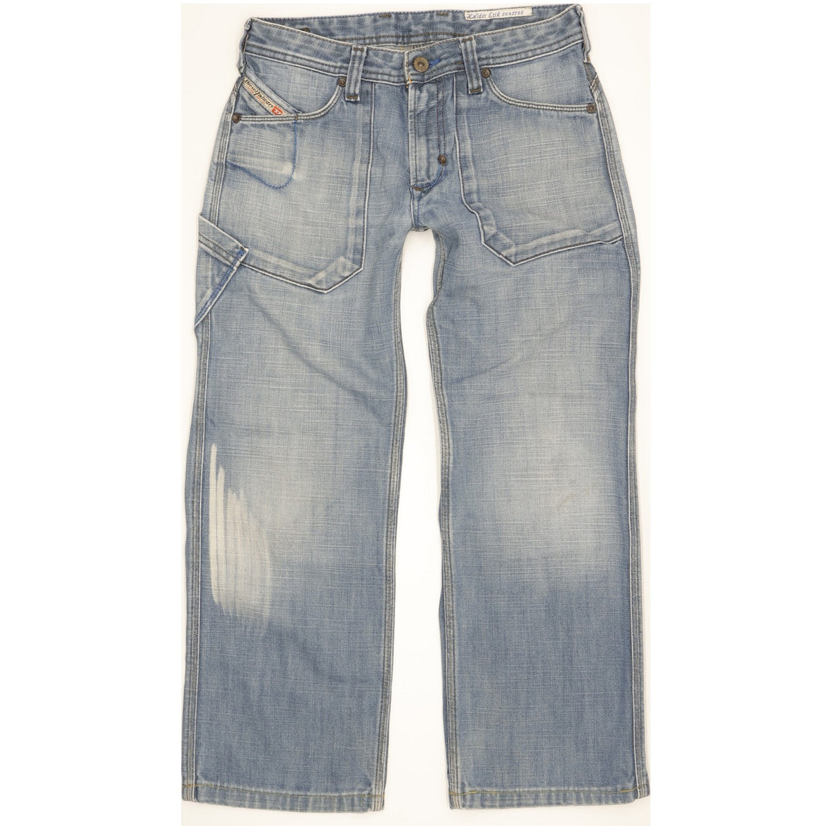 Diesel Men Blue Straight Slim Jeans W28 L25