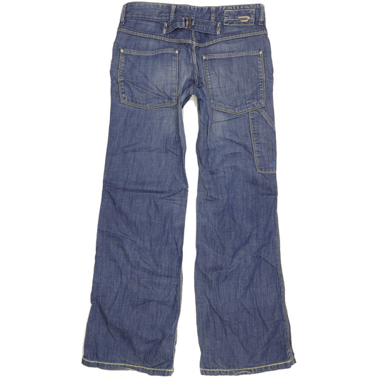 Diesel Hedgy Men Blue Bootcut Slim Jeans W26 L30