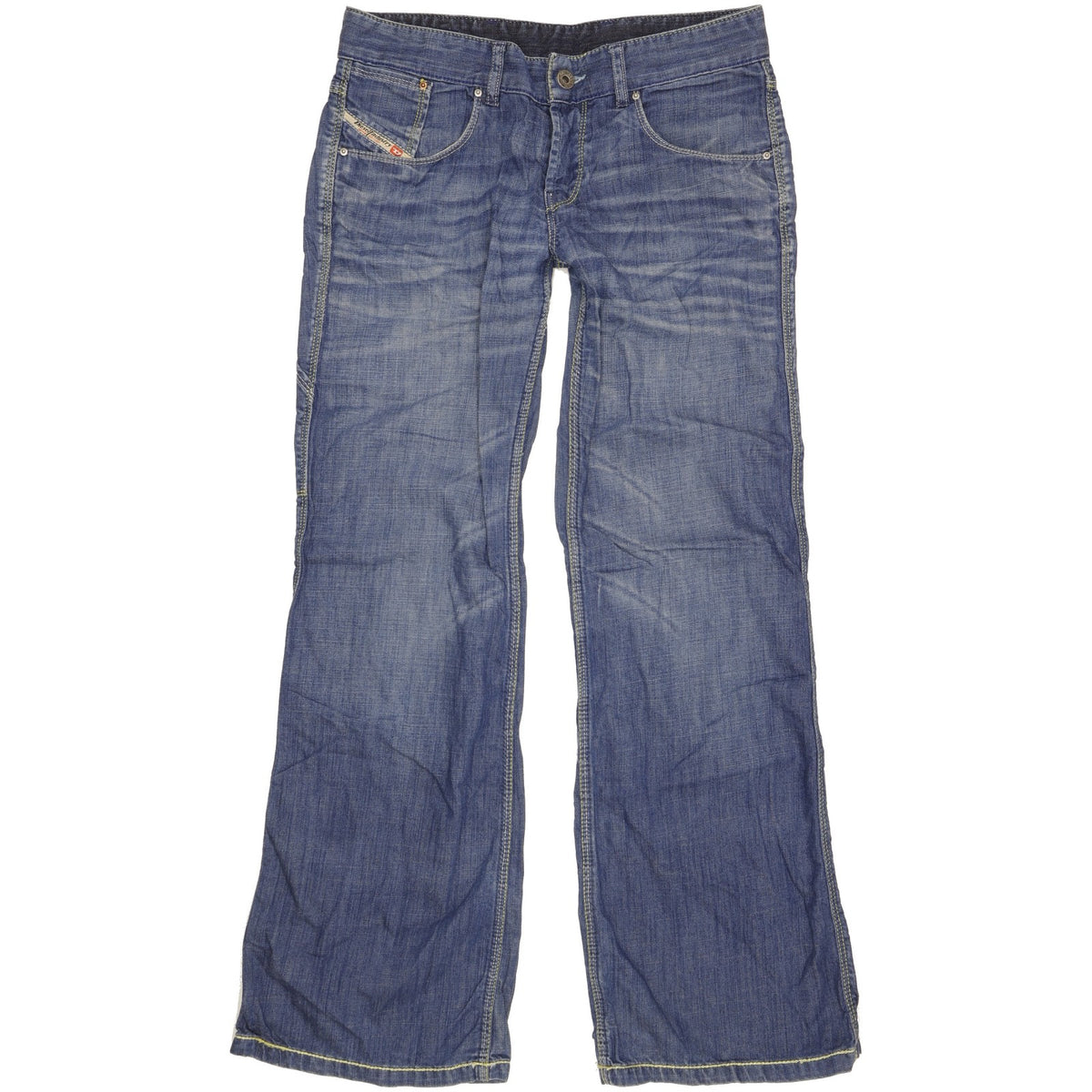 Diesel Hedgy Men Blue Bootcut Slim Jeans W26 L30