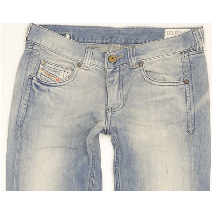 Diesel Doozy Women Blue Straight Slim Jeans W25 L28