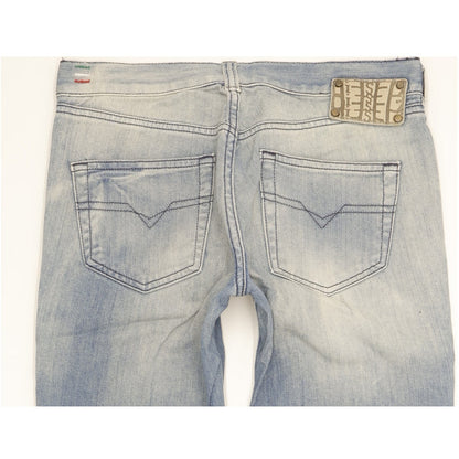 Diesel Doozy Women Blue Straight Slim Jeans W25 L28