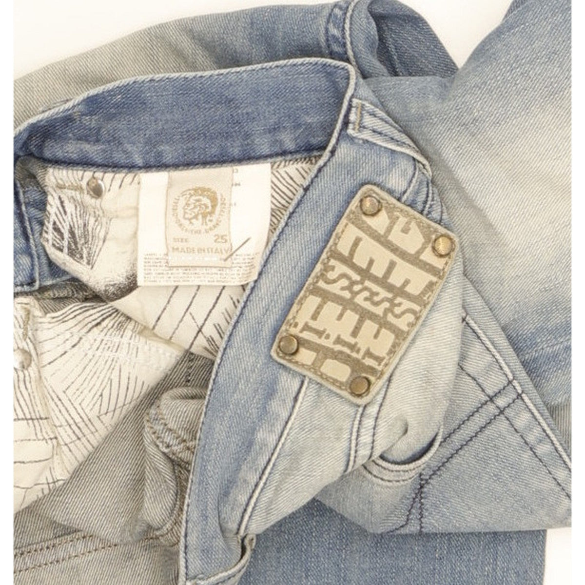 Diesel Doozy Women Blue Straight Slim Jeans W25 L28