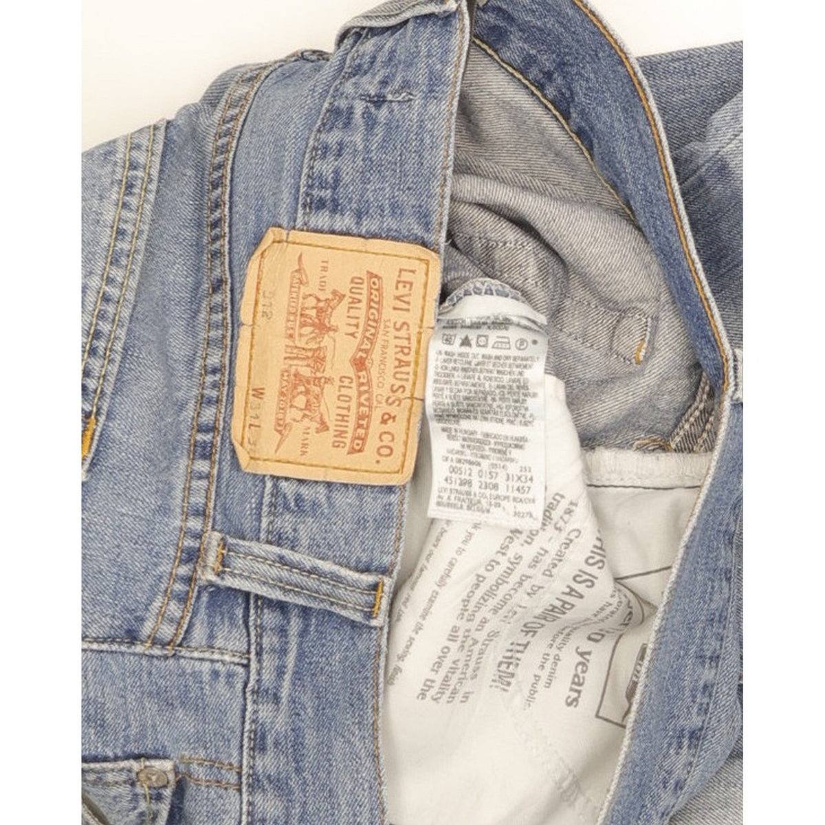 Levi's 512 Men Blue Bootcut Slim Jeans W31 L30