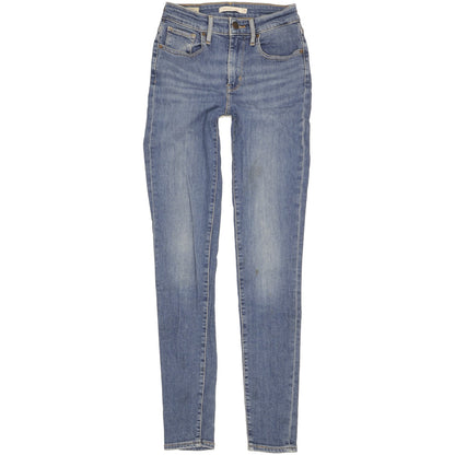Levi's 721 Women Blue Skinny Slim Stretch Jeans W25 L31