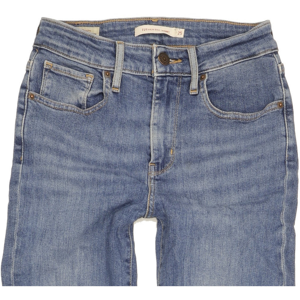 Levi's 721 Women Blue Skinny Slim Stretch Jeans W25 L31