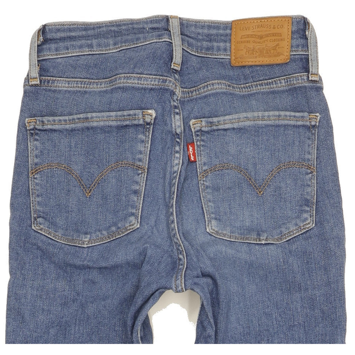 Levi's 721 Women Blue Skinny Slim Stretch Jeans W25 L31