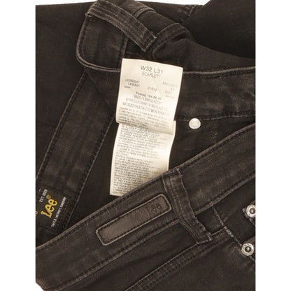 Lee Scarlett Women Black Skinny Slim Stretch Jeans W32 L28