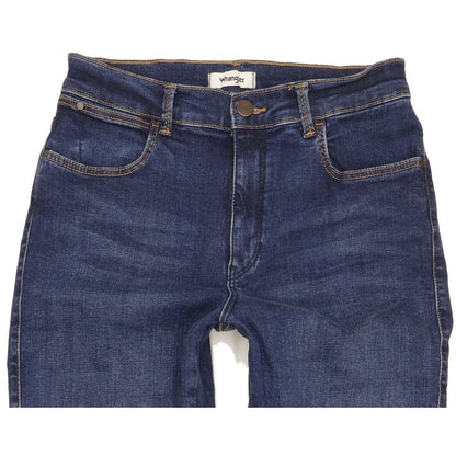 Wrangler Women Blue Straight Slim Stretch Jeans W29 L29