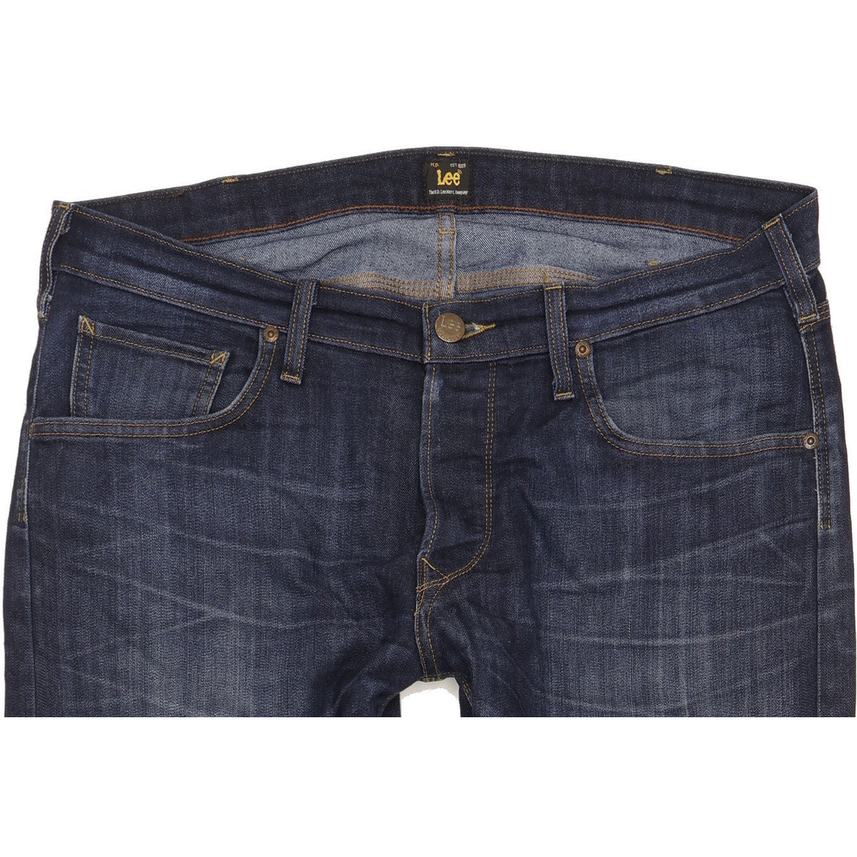 Lee Daren Men Blue Straight Slim Jeans W36 L30
