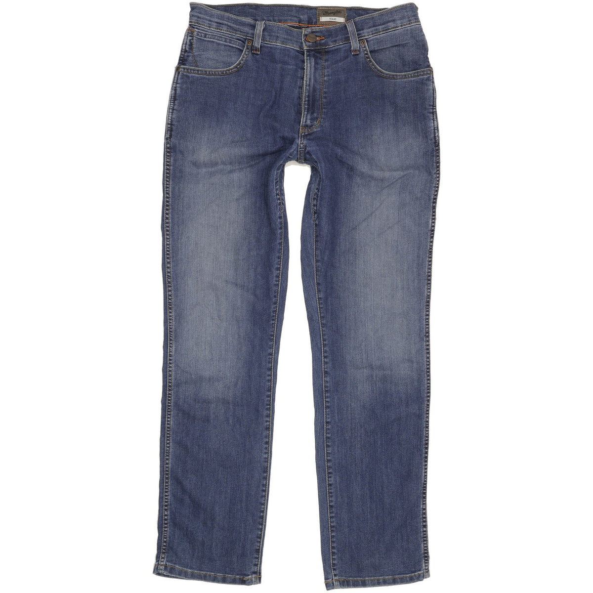 Wrangler Texas Men Blue Straight Regular Stretch Jeans W34 L32