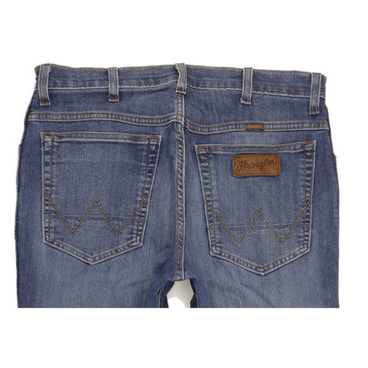 Wrangler Texas Men Blue Straight Regular Stretch Jeans W34 L32