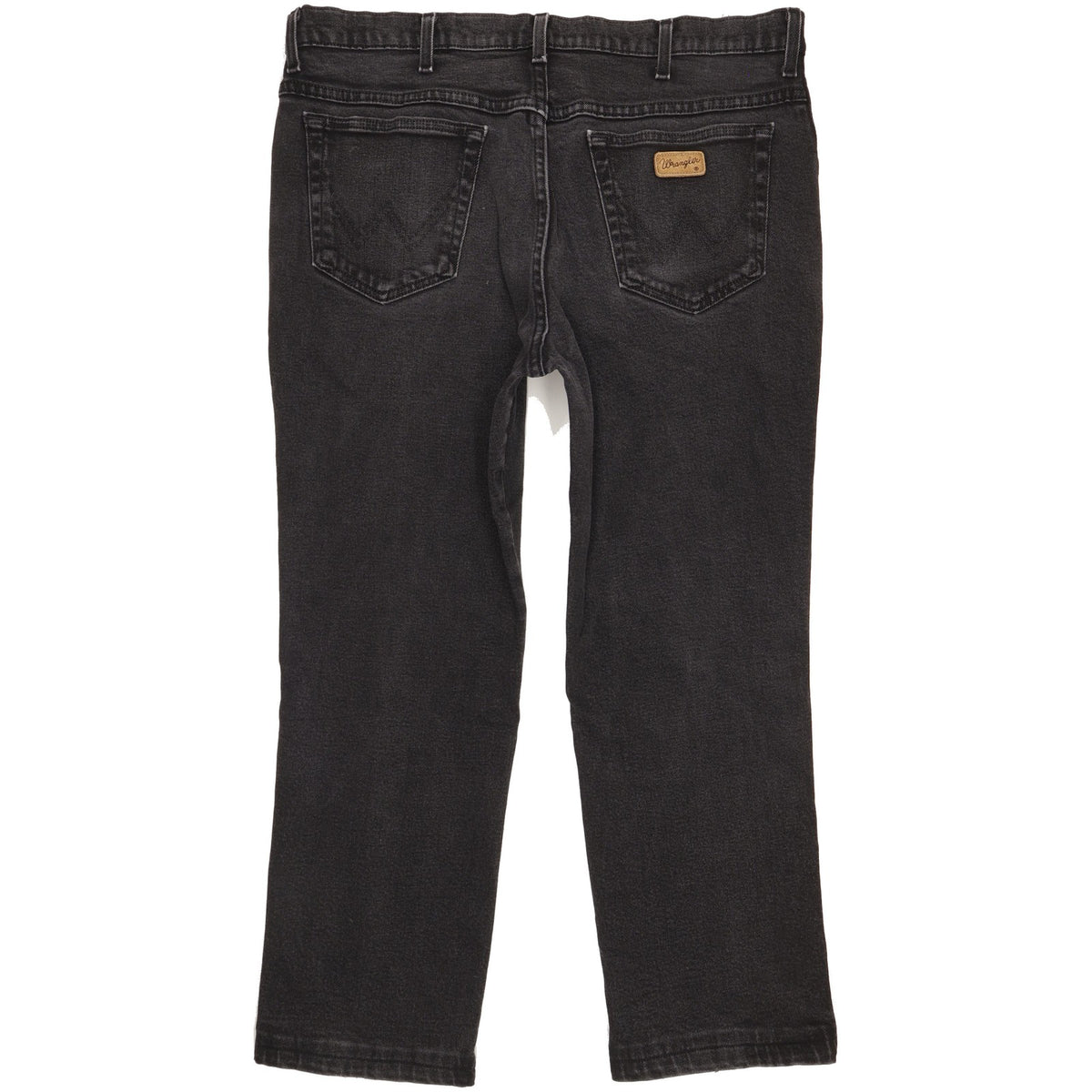 Wrangler Texas Men Black Straight Regular Stretch Jeans W38 L27