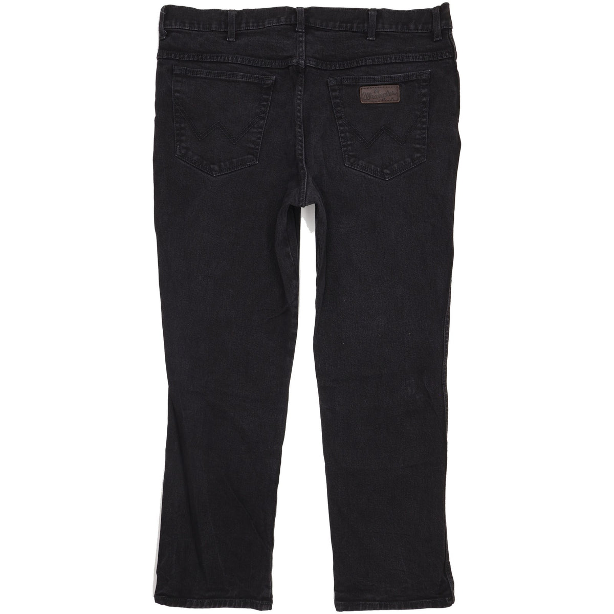 Wrangler Texas Men Black Straight Regular Stretch Jeans W44 L31