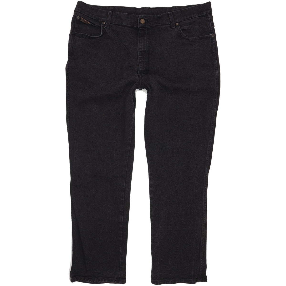 Wrangler Texas Men Black Straight Regular Stretch Jeans W44 L31
