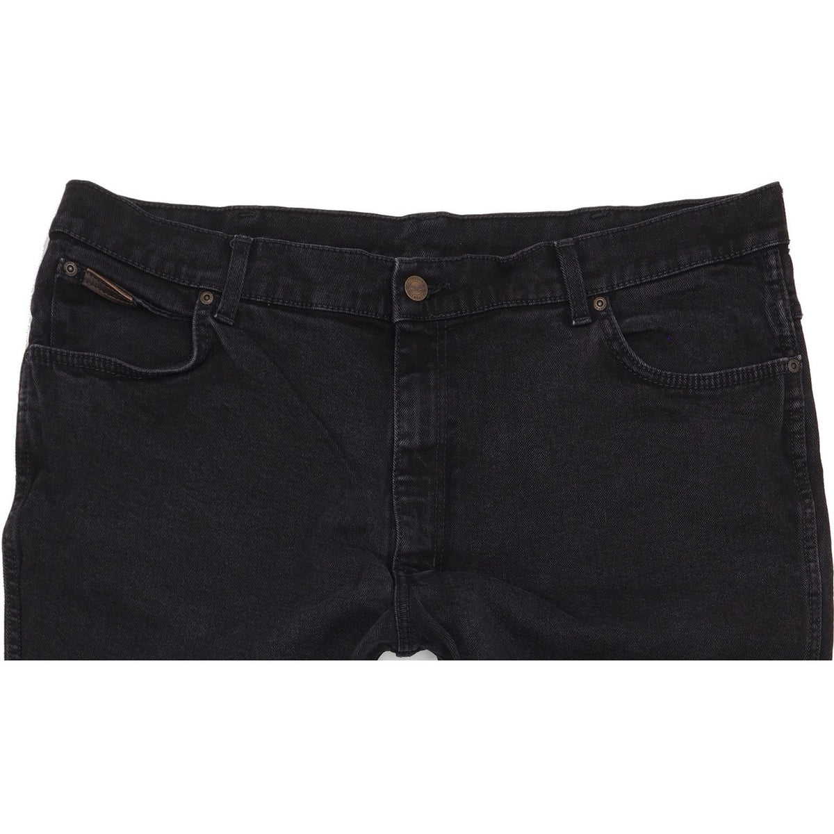 Wrangler Texas Men Black Straight Regular Stretch Jeans W44 L31