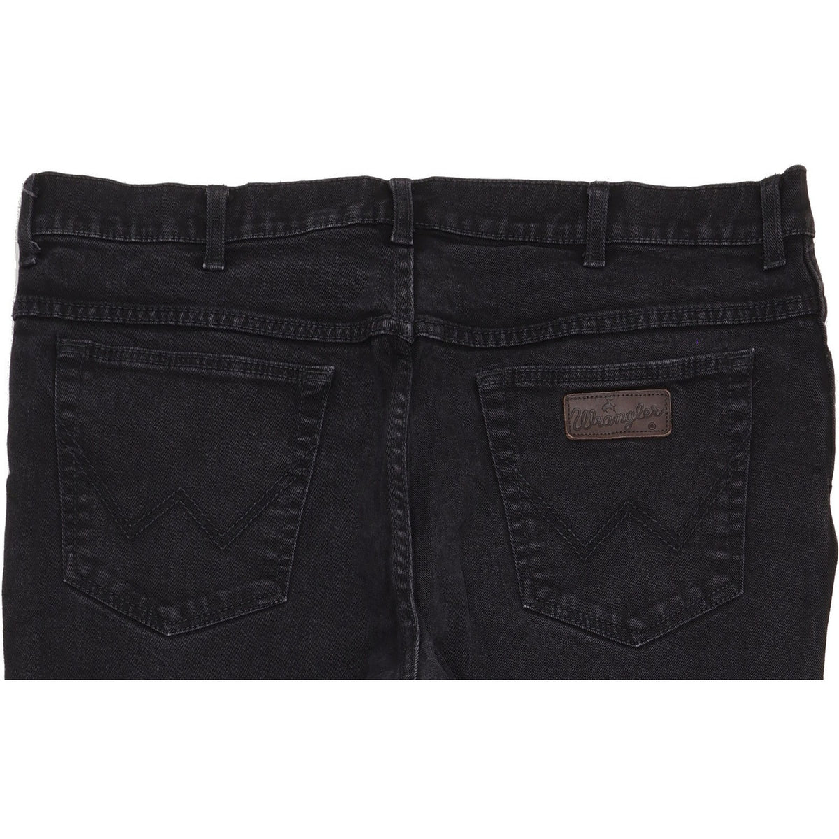 Wrangler Texas Men Black Straight Regular Stretch Jeans W44 L31