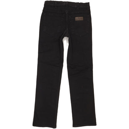 Wrangler Texas Men Black Straight Regular Stretch Jeans W31 L32