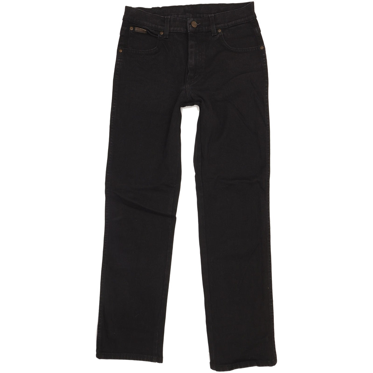 Wrangler Texas Men Black Straight Regular Stretch Jeans W31 L32