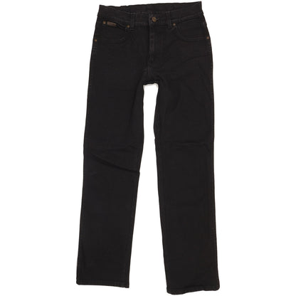 Wrangler Texas Men Black Straight Regular Stretch Jeans W31 L32