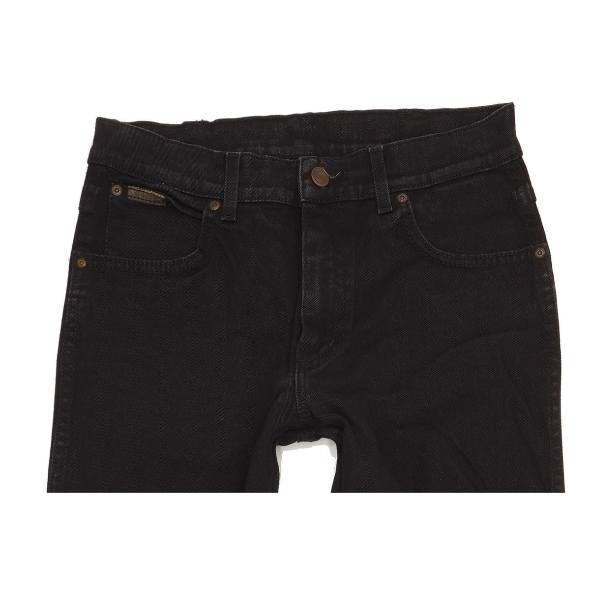 Wrangler Texas Men Black Straight Regular Stretch Jeans W31 L32