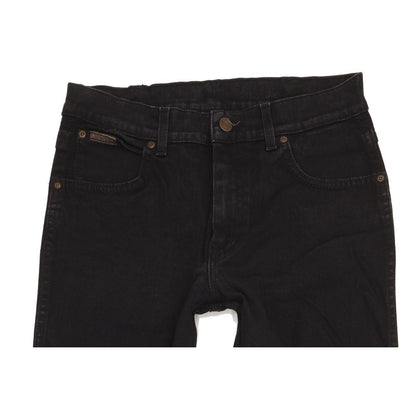 Wrangler Texas Men Black Straight Regular Stretch Jeans W31 L32