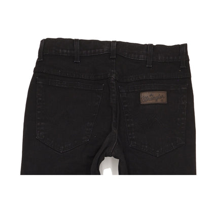 Wrangler Texas Men Black Straight Regular Stretch Jeans W31 L32