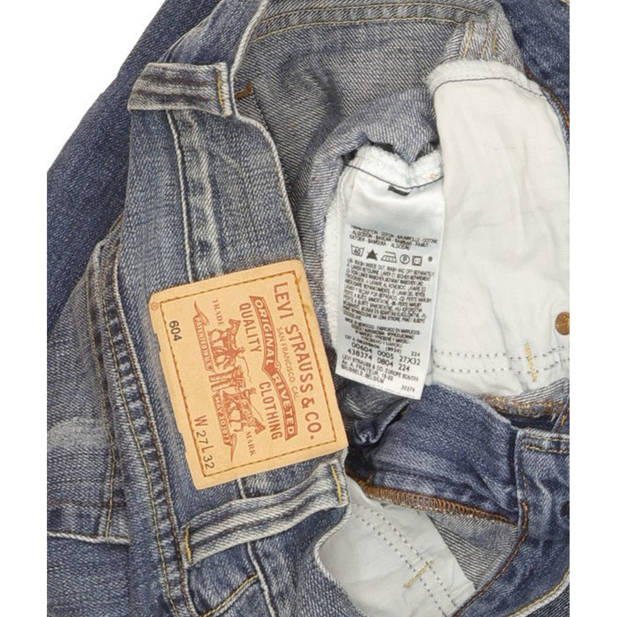 Levi's 604 Women Blue Straight Slim Jeans W27 L32