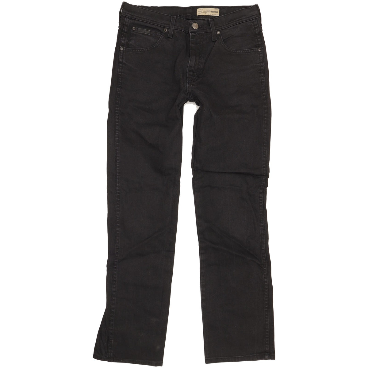 Wrangler Arizona Men Black Straight Regular Stretch Jeans W32 L31