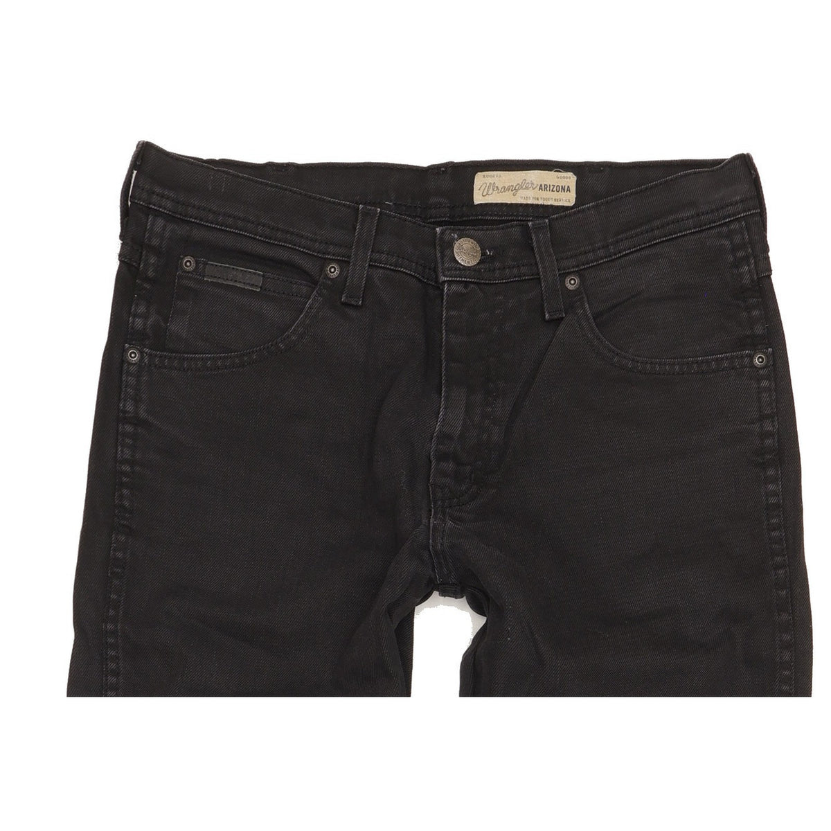Wrangler Arizona Men Black Straight Regular Stretch Jeans W32 L31